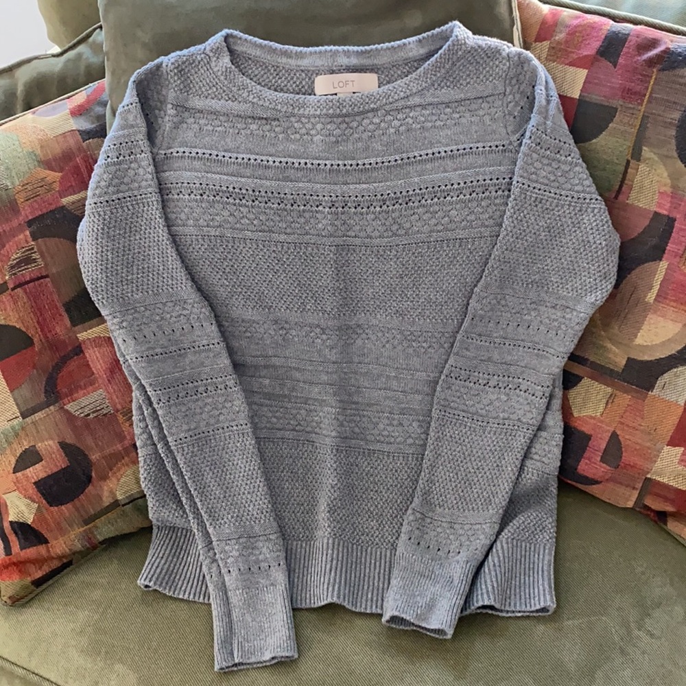 Ann Taylor Loft grey sweater